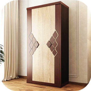 Modular two doors wardrobe